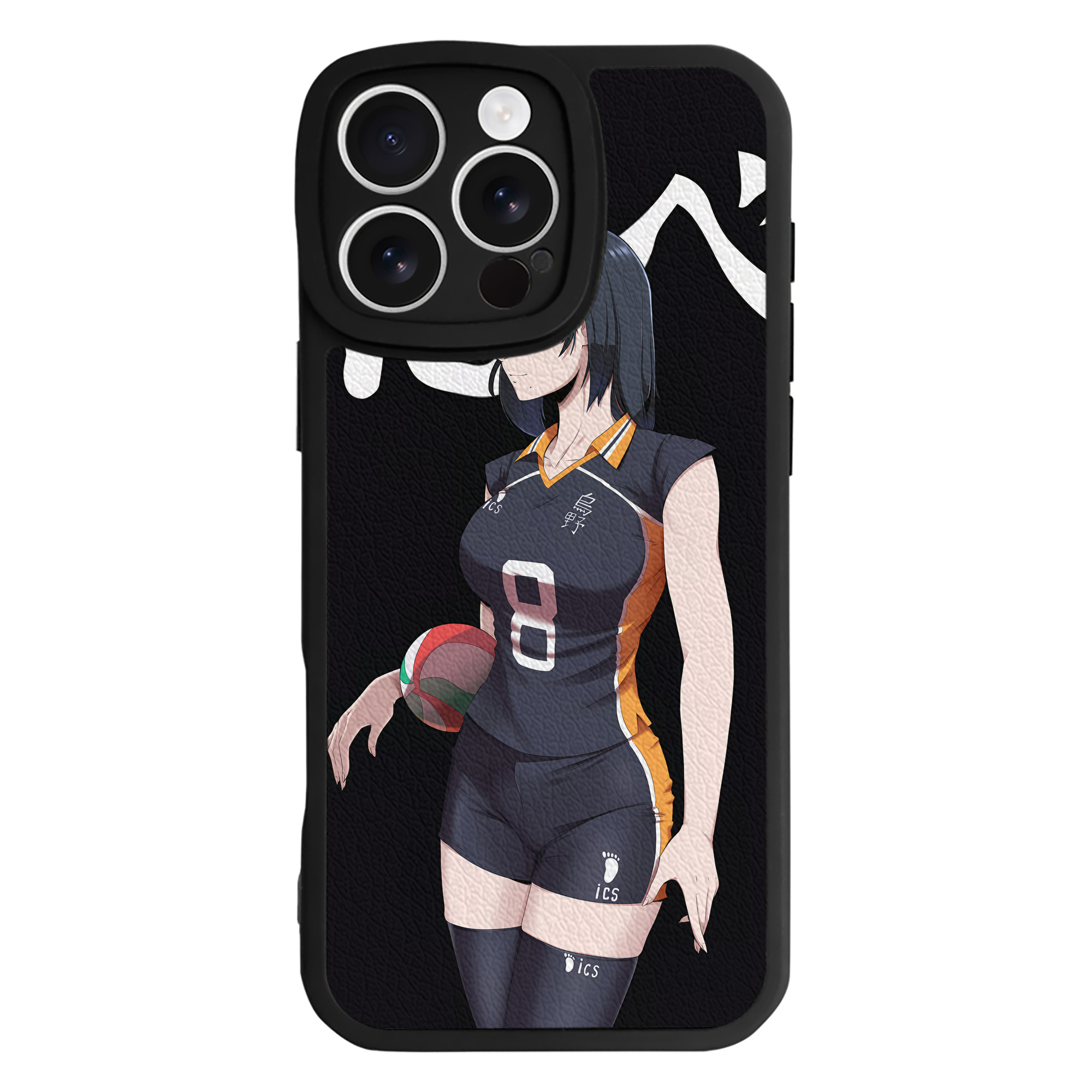 （画像用） ハイキュー!! Haikyu!! 【iPhone 16シリーズ対応】シリコンスマホケース（レザー調） 材質：シリコン